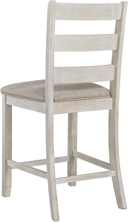 Signature Design by Ashley® Skempton White/Light Brown Counter Height Stool 1