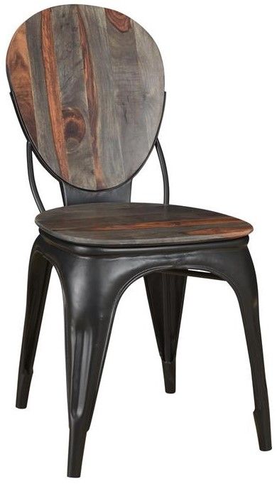 Coast2Coast Home™ Sierra II 2-Piece Black/Sierra Brown Dining Chair Set