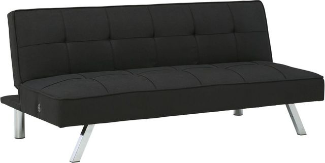Signature Design by Ashley® Santini Black Flip Flop Armless Sofa 1