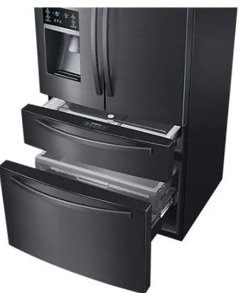 Samsung 24.5 Cu. Ft.Fingerprint Resistant Black Stainless Steel French Door Refrigerator 7