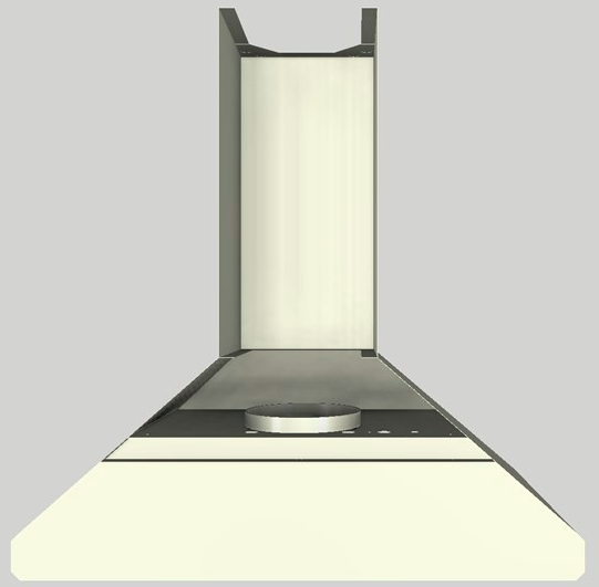 Vent-A-Hood® 36" Biscuit Wall Hood 3