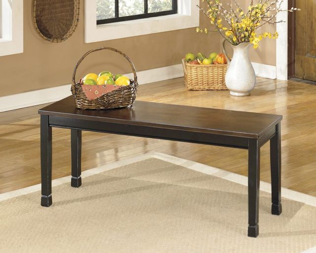 Signature Design by Ashley® Owingsville Two Tone Dining Room Bench 4