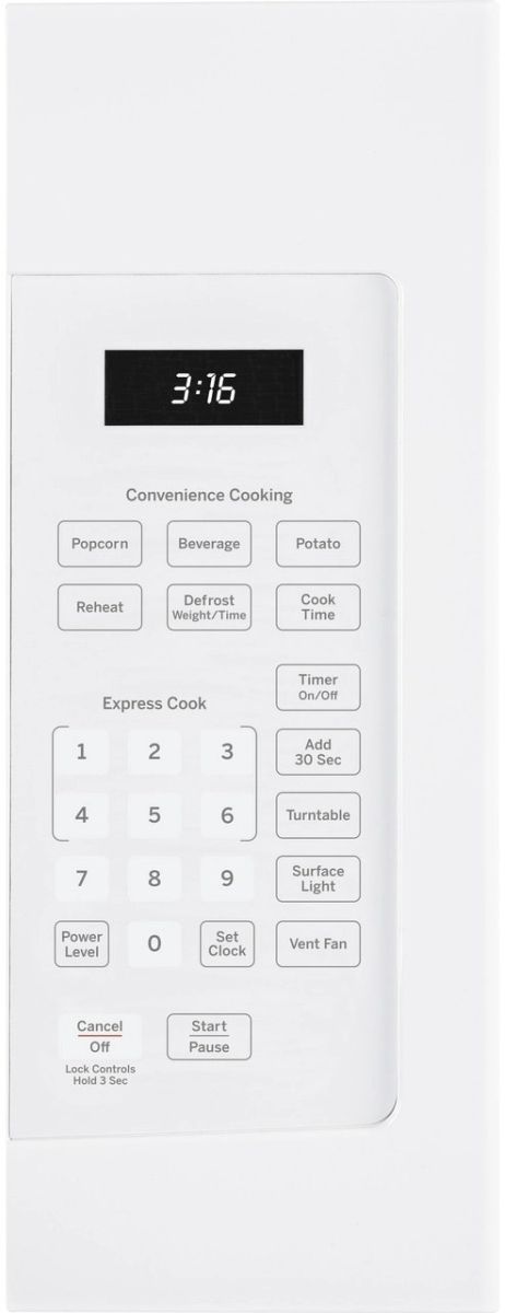 1.6 cu. ft. capacity, convenience cooking controls 2