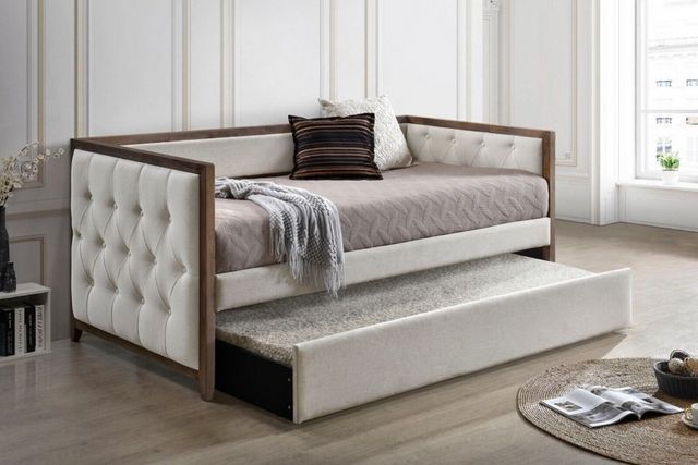 Tufted Daybed With Trundle-2