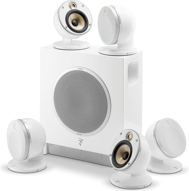 Focal® White Dôme Flax Home Theater Speaker System