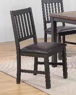 ECI Furniture Ashford Black/Brown/Distressed Side Chair