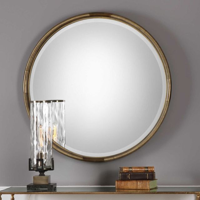 Uttermost® by Grace Feyock Finnick Iron Coil Round Mirror-1