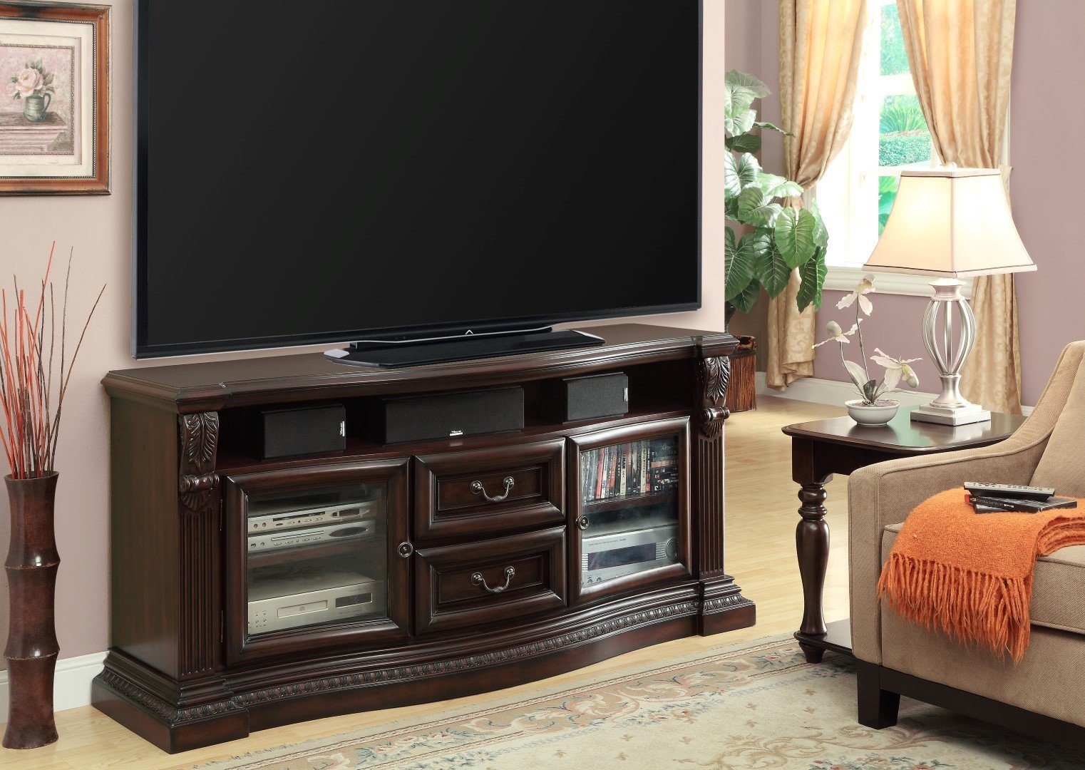 Parker House® Bella 67 in. TV Console with power center