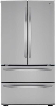 LG 26.90 Cu. Ft. PrintProof™ Stainless Steel French Door Refrigerator-LMWS27626S