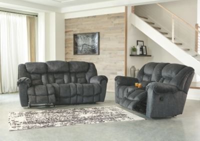 Signature Design by Ashley® Capehorn Granite Reclining Sofa 3