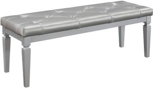 Homelegance® Allura Silver Bed Bench