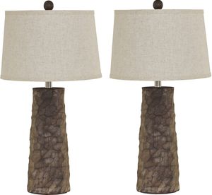 Signature Design by Ashley® Sinda 2-Piece Gray Poly Table Lamps