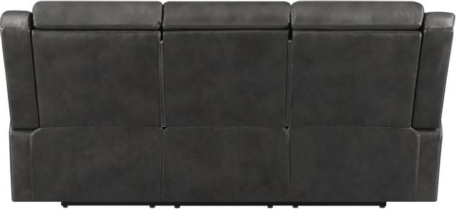 Coaster® Shallowford Hand Rubbed Charcoal Upholstered Power^2 Sofa 2