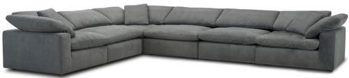 Parker House® Exhale 6-Piece Mathis Thunder Sectional Set
