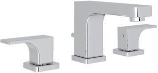 Rohl® Quartile™ Polished Chrome High Neck Widespread Bathroom Faucet