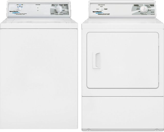 Speed Queen® Commercial 7.0 Cu. Ft. White Non-Vended Front Load Electric  Dryer