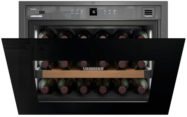 Liebherr 1.6 Cu. Ft. Black Built-In Wine Cooler 2