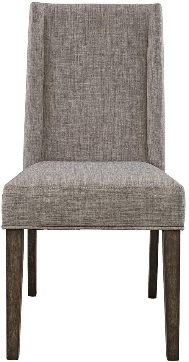 Liberty Furniture Double Bridge Dark Chestnut Upholstered Side Chair