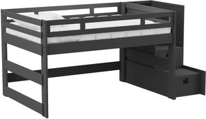 Elements International Cali Kids Gray Youth Full Bunk Bed
