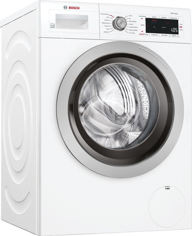 Bosch 500 Series 2.2 Cu. Ft. White Compact Front Load Washer 2