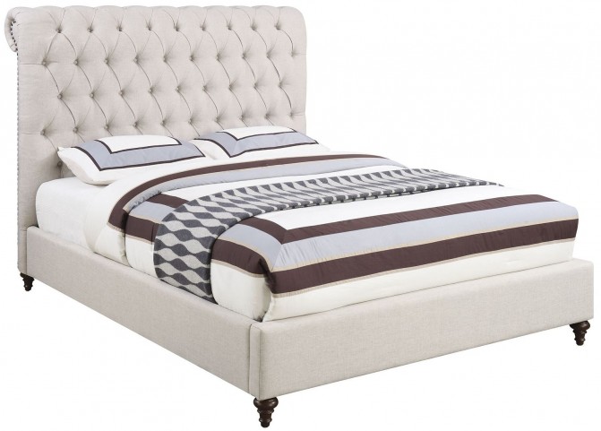 Coaster® Devon Beige Eastern King Upholstered Bed