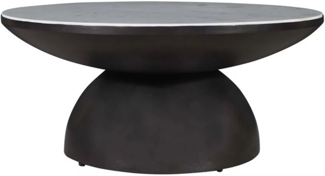 Jofran Inc. Circularity Black/White Round Cocktail Table-0