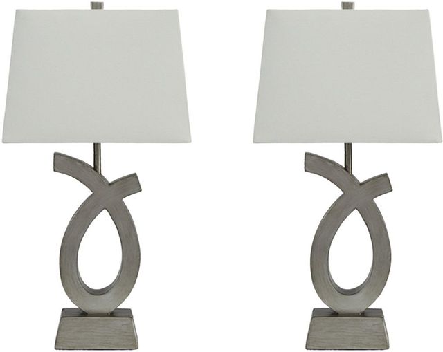 Ensemble de 2 lampes de table Amayeta, argent, de Signature Design by Ashley® 0