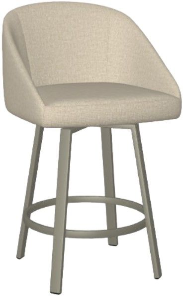 Amisco Customizable Wembley Upholstered Swivel Counter Stool Colders