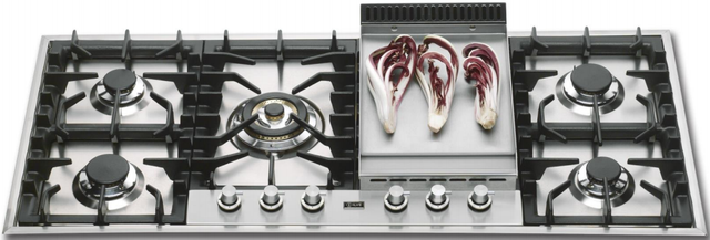 Ilve® 46" Stainless Steel Gas Cooktop