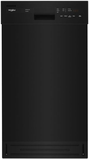 Whirlpool® 18" Black Built In Dishwasher
