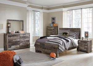 Benchcraft® Derekson 4 Piece Multi-Gray Full Bedroom Set