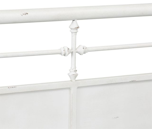 Liberty Vintage Antique White Twin Metal Day Bed with Trundle-1