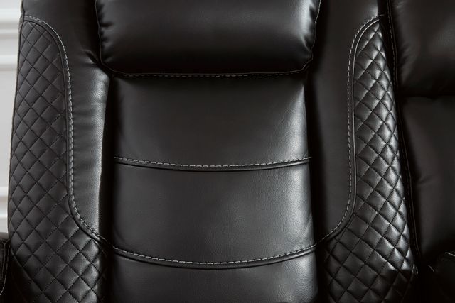 Signature Design by Ashley® Party Time Midnight Powder Recliner with Adjustable Headrest 11
