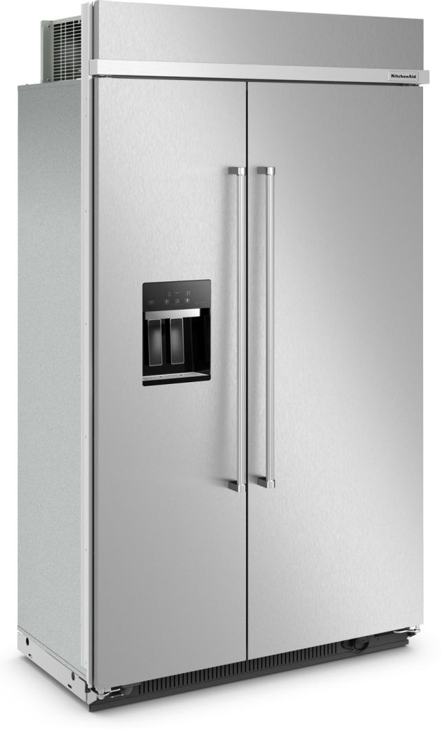 KitchenAi® 29.4 Cu. Ft. PrintShield™ Stainless Steel Built In Side-by-Side Refrigerator 2