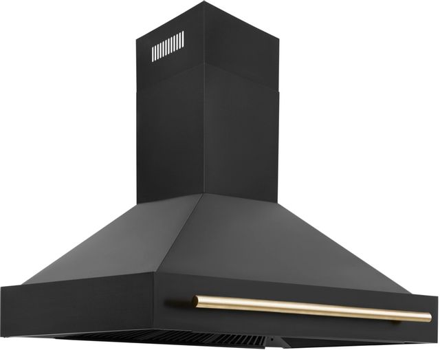 ZLINE Autograph Edition 48" Black Stainless Steel Wall Mounted Range Hood 1