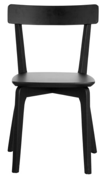 Bernards Black Desk and Chair Set-4