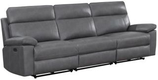 Coaster® Albany Motion Gray Power Reclining Sofa