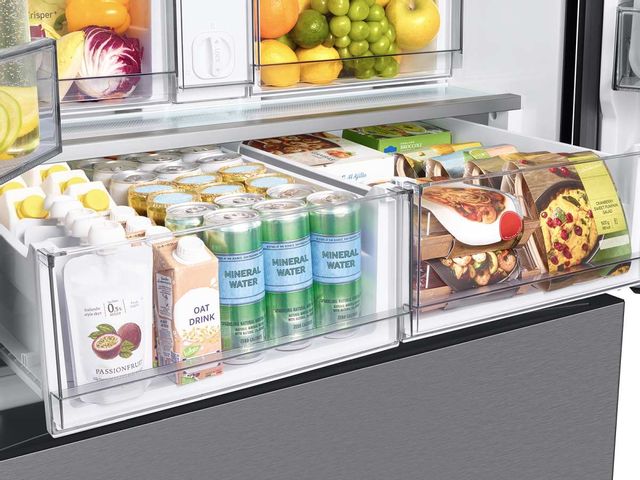 Samsung Bespoke 30 Cu. Ft. Stainless Steel 3-Door French Door Refrigerator with Beverage Center™ 7