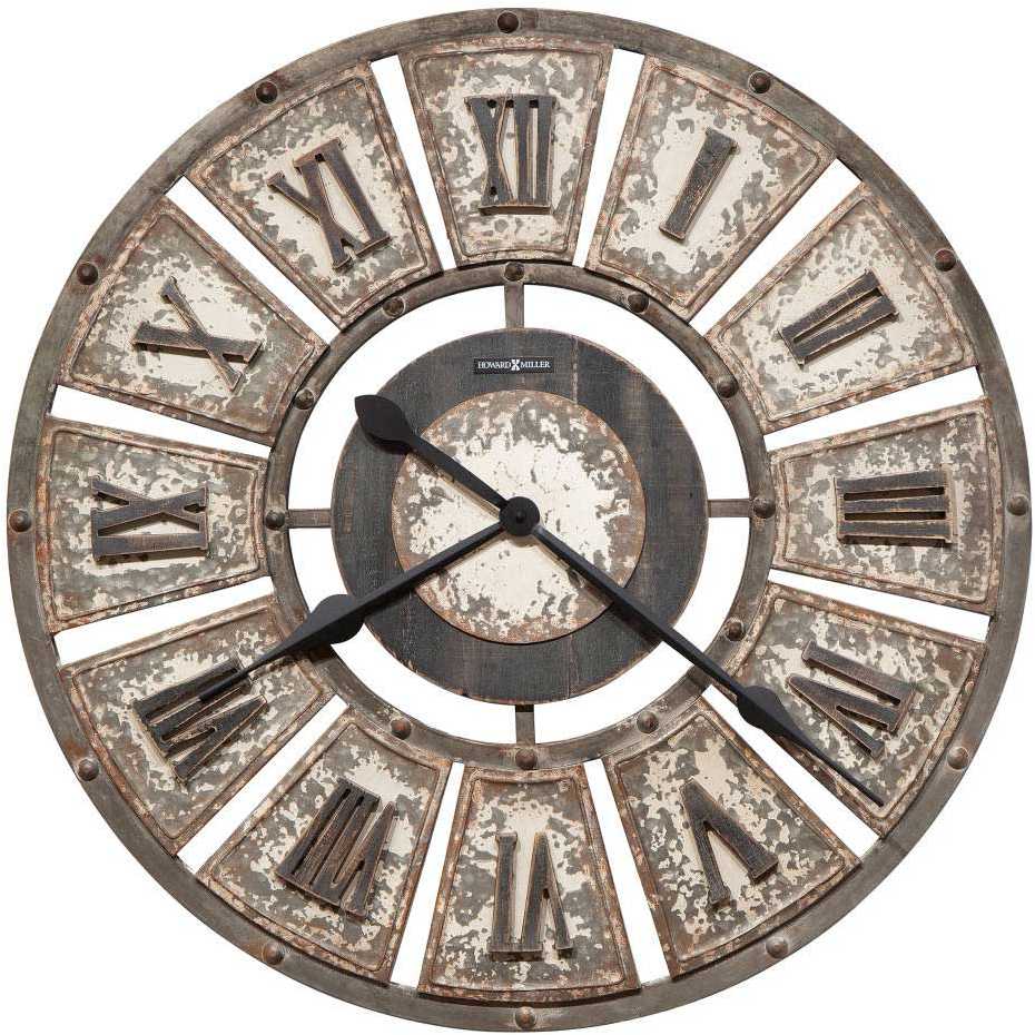 Howard Miller® Edon Aged White Wall Clock