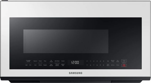 Samsung 2.1 Cu. Ft. White Glass Over The Range Microwave