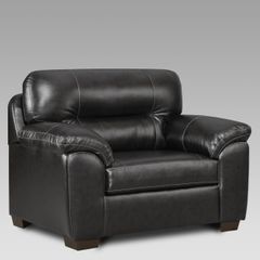 Affordable Furniture Black Austin Chair & 1/2