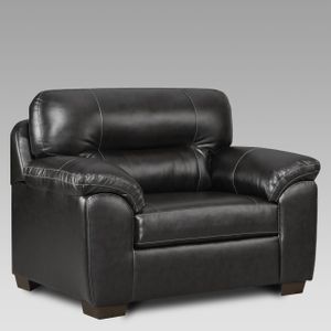 Affordable Furniture Black Austin Chair and a Half