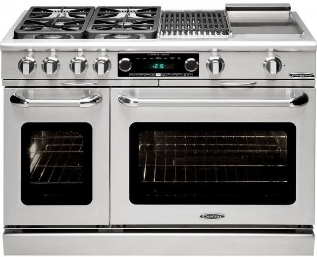 Capital Connoisseurian 48" Stainless Steel Free Standing Dual Fuel Range