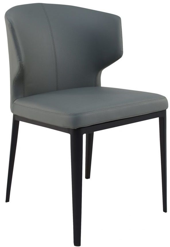Moe's Home Collection Delaney Gray Side Chair M2 2