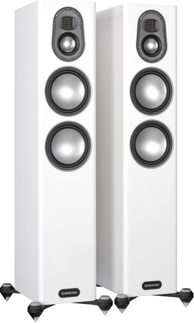Monitor Audio Gold 200 Pair of Satin White Floorstanding Speakers