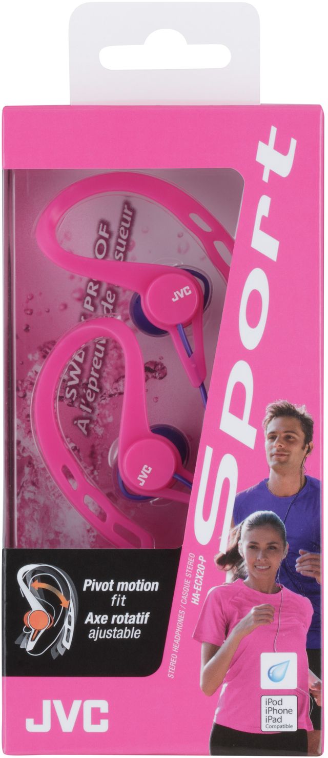 JVC HA-ECX20 Pink In-Ear Sport Headphones 1