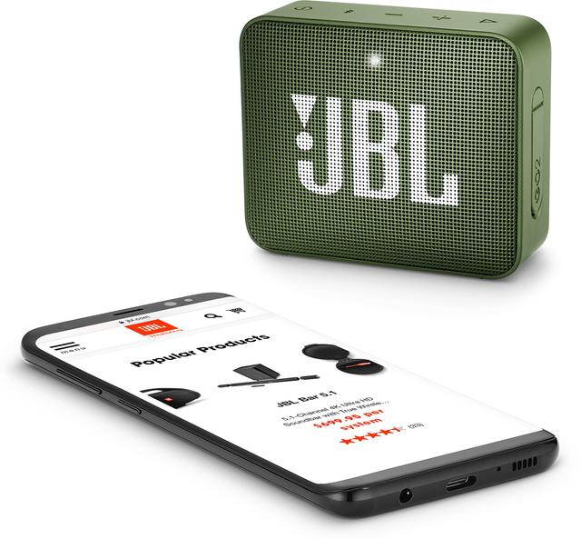 JBL® GO 2 Moss Green Portable Bluetooth Speaker 4