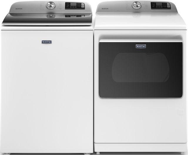 Maytag® 7.4 Cu. Ft. White Front Load Gas Dryer 8