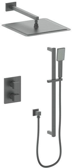ZLINE Crystal Bay Gun Metal Thermostatic Shower System