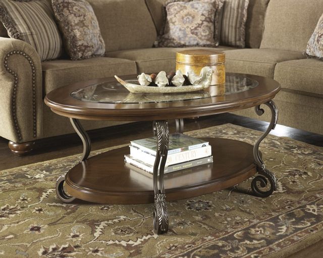 Table de café ovale Nestor, brun, Signature Design by Ashley® 2